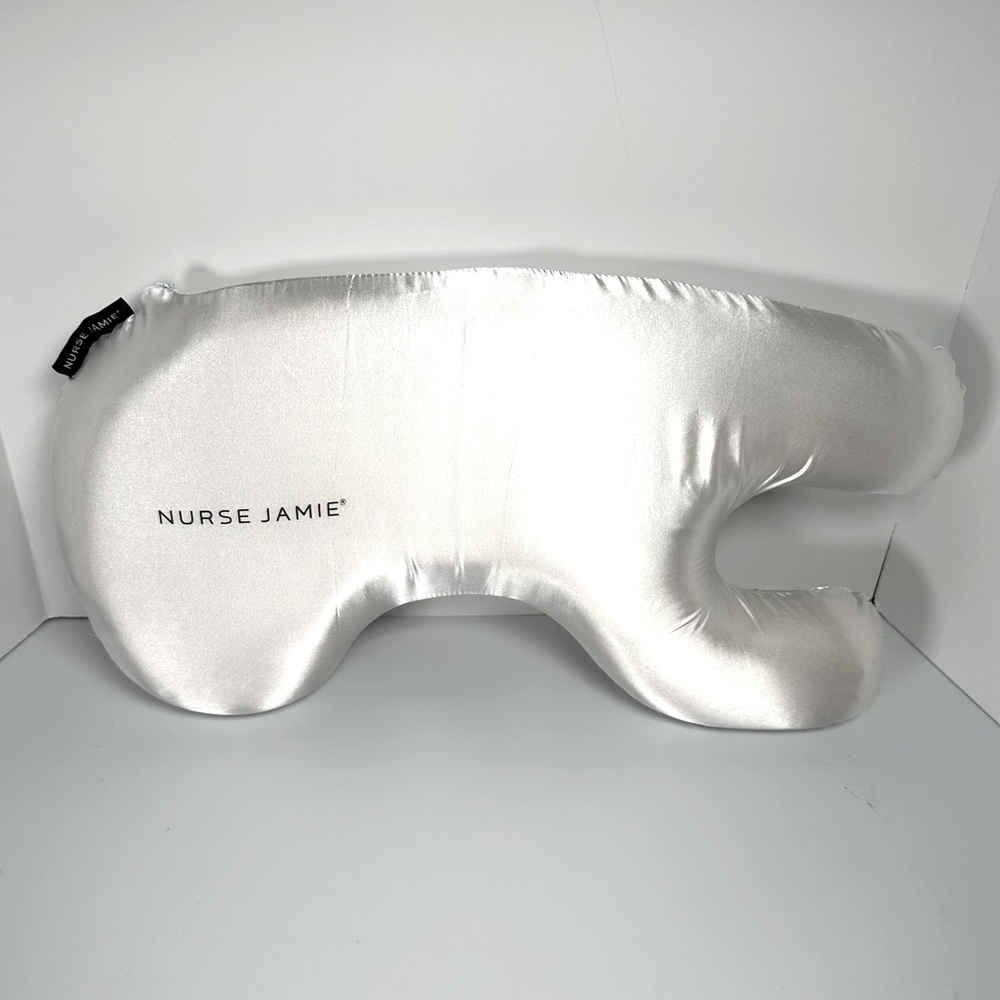 White 21” Satin Nurse Jaime Beauty Pillow
